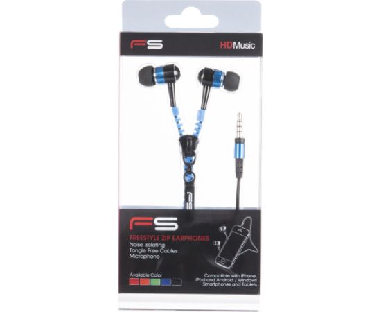 Omega Freestyle zip headset FH2111, blue Aудио-видео