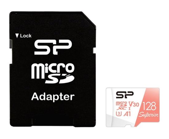 Silicon Power memory card microSDXC 128GB Superior A1 + adapter Jaunumi - Audio-Video