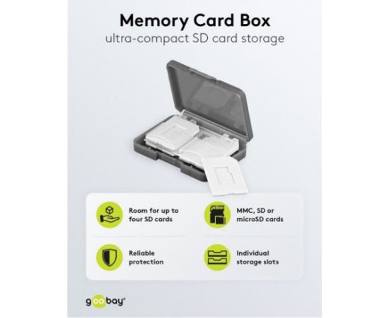 Goobay memory card box Aудио-видео