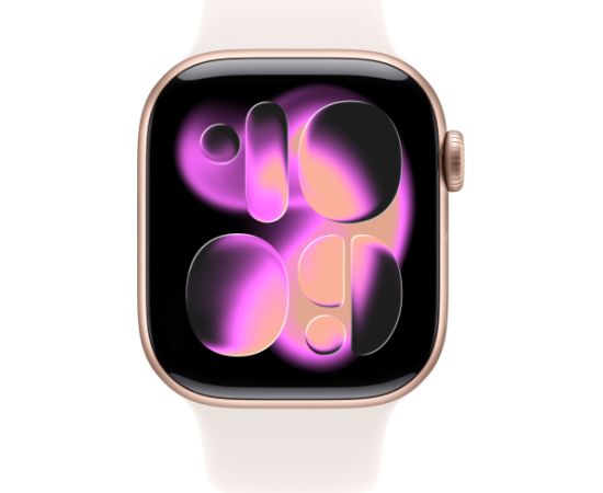Apple Watch 11 GPS + Cellular 42mm Sport Band M/L, rose gold/light blush (MF8F4ET/A) Новинки смартфонов и телефонов