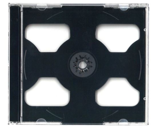 Platinet Omega CD box Jewel for 2 CD, black Aудио-видео