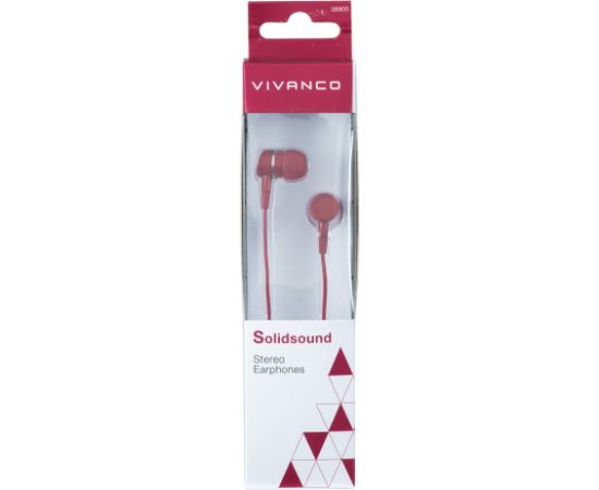 Vivanco earphones Solidsound, red Jaunumi - Audio-Video