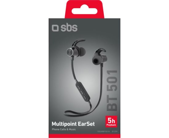 SBS wireless earbuds BT501, black Jaunumi - Audio-Video