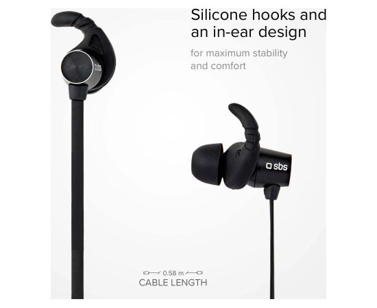 SBS wireless earbuds BT501, black Jaunumi - Audio-Video