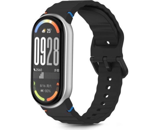 Tech-Protect watch strap Silicone Sport Xiaomi Smart Band 8/9/10, black Jaunumi - Viedierices