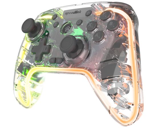 Speedlink wireless gamepad Rait NX RGB PC/Android/Switch, clear (SL-650115-CR) Piederumi konsolēm