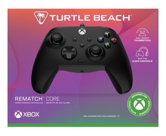 Turtle Beach wired controller Rematch Core Xbox, black Piederumi konsolēm