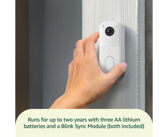 Amazon Blink Video Doorbell 2, white Viedie Sensori
