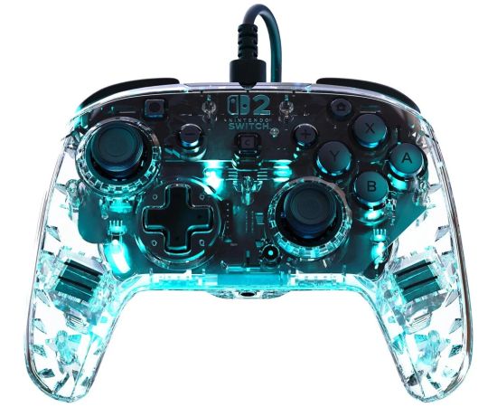 Turtle Beach wired controller Afterglow Nintendo Switch 2, transparent Piederumi konsolēm