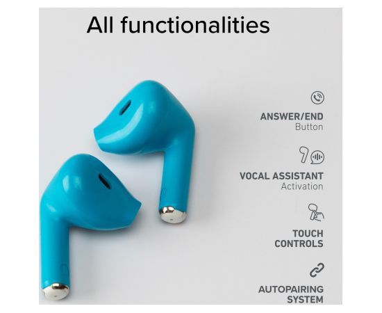 SBS wireless earbuds Go Pods TWS, blue Jaunumi - Audio-Video