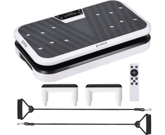 Vibrācijas platforma ar atspiešanās rokturiem un pretestības gumijām SVP09 HMS Balansa trenažieri