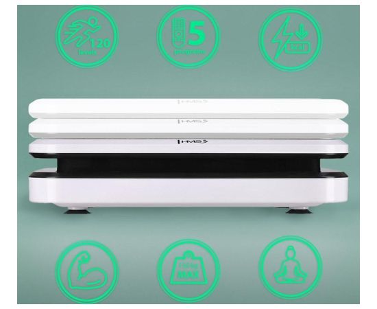 Vibrācijas platforma ar atspiešanās rokturiem un pretestības gumijām SVP09 HMS Balansa trenažieri