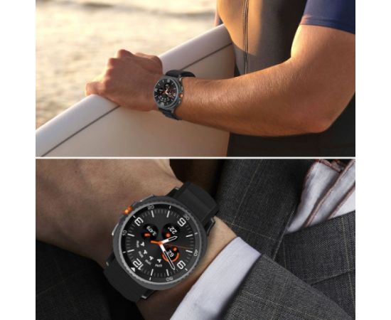 Tech-Protect watch strap Nylon Pro Samsung Galaxy Watch8/8 Classic 40/44/46mm, black Jaunumi - Viedierices