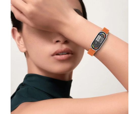 Tech-Protect watch strap Nylon Stripe Xiaomi Smart Band 8/9/10, orange/grey Jaunumi - Viedierices