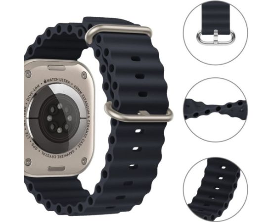 Tech-Protect watch strap IconBand Pro Apple Watch 42/44/45/49mm, black Jaunumi - Viedierices