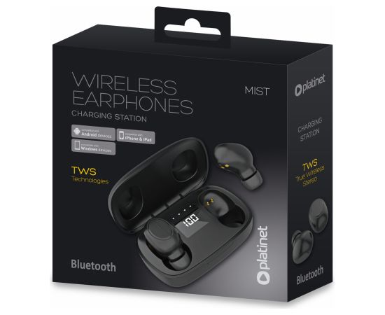 Platinet wireless headset Mist, black (PM1020B) Aудио-видео