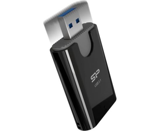 Silicon Power memory card reader Combo 2in1 USB 3.1, black Aудио-видео