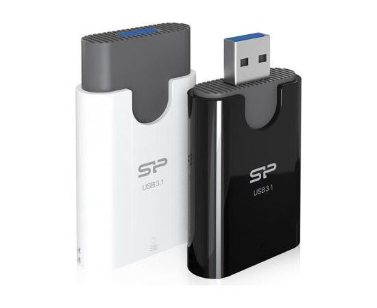 Silicon Power memory card reader Combo 2in1 USB 3.1, black Aудио-видео