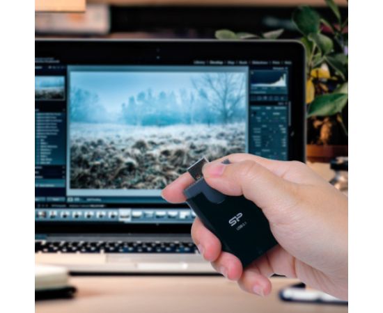 Silicon Power memory card reader Combo 2in1 USB 3.1, black Aудио-видео