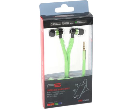 Omega Freestyle shoelace headset FH2112, green Jaunumi - Audio-Video