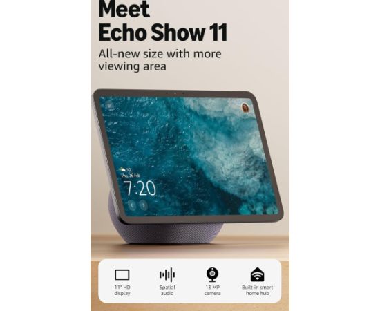 Amazon Echo Show 11, graphite Viedie Sensori
