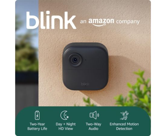 Amazon security camera Blink Outdoor 4 (Add-On), black Viedie Sensori