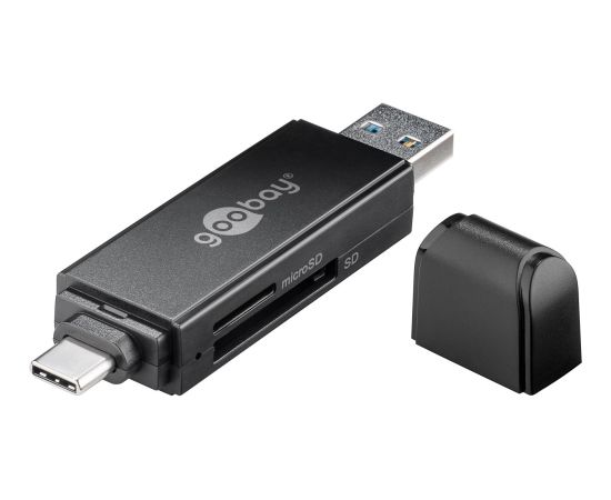 Goobay memory card reader 2in1 microSD/SD USB 3.0/USB-C Aудио-видео