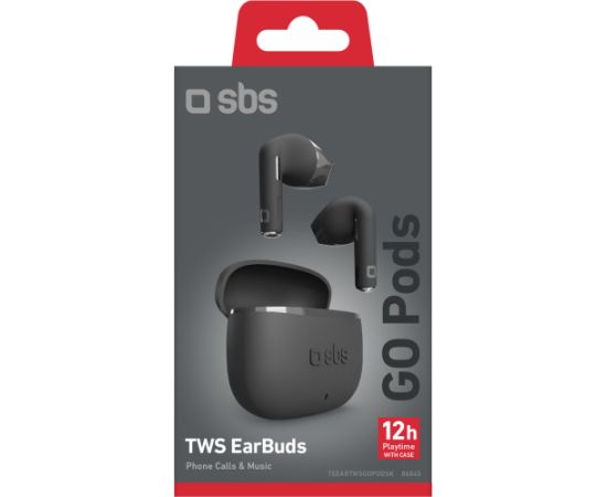 SBS wireless earbuds Go Pods TWS, black Jaunumi - Audio-Video