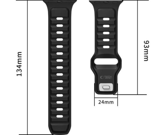 Tech-Protect watch strap IconBand Line Apple Watch 44/45/46/49mm, black/navy Jaunumi - Viedierices