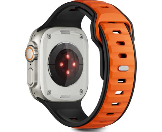 Tech-Protect watch strap IconBand Line Apple Watch 44/45/46/49mm, black/orange Jaunumi - Viedierices