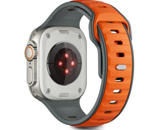 Tech-Protect watch strap IconBand Line Apple Watch 44/45/46/49mm, grey/orange Jaunumi - Viedierices