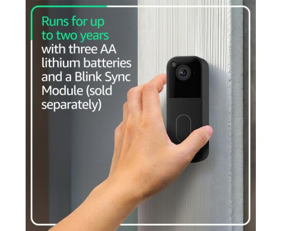 Amazon Blink Video Doorbell 2, black Viedie Sensori