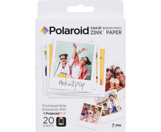 Polaroid photo paper Instant Zink 3x4 20pcs Jaunumi - Audio-Video