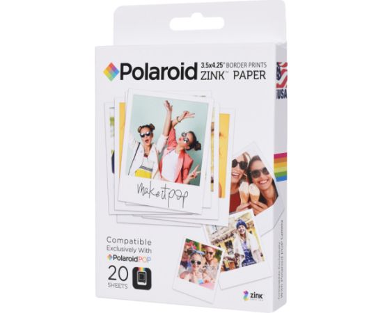 Polaroid photo paper Instant Zink 3x4 20pcs Jaunumi - Audio-Video
