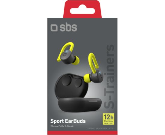 SBS wireless earbuds S-Trainers TWS, black Aудио-видео