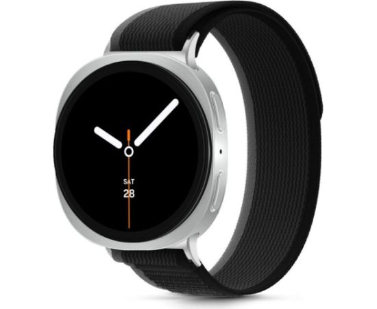 Tech-Protect watch strap Nylon Stripe Samsung Galaxy Watch8/8 Classic 40/44/46mm, black/orange Jaunumi - Viedierices