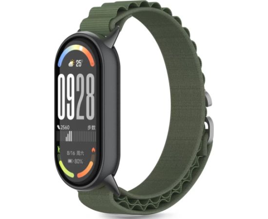 Tech-Protect watch strap Nylon Pro Xiaomi Smart Band 8/9/10, army green Jaunumi - Viedierices