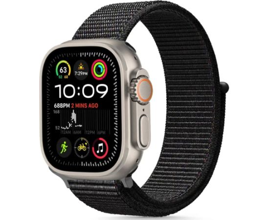 Tech-Protect watch strap Nylon Apple Watch 44/45/46/49mm, black Jaunumi - Viedierices