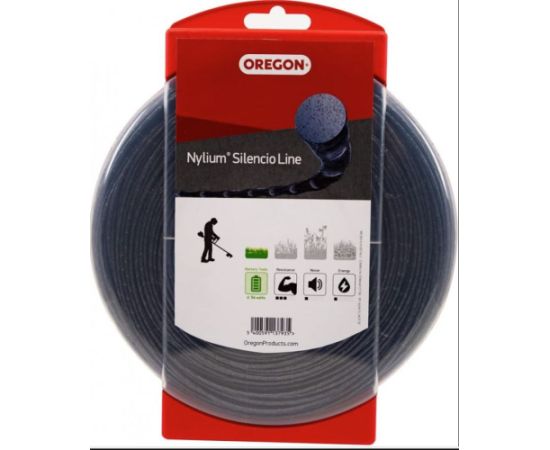 Леска Nylium Silencio 2,7 мм, 69 м, бублик, OREGON Piederumi dārza tehnikai