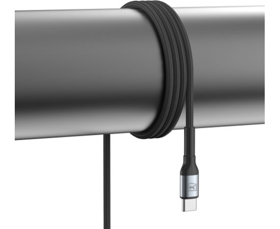 3mk Hyper Cable N-SERIES USB-A | USB-C 2m 9V|2A 18W | melns Data USB kabeļi