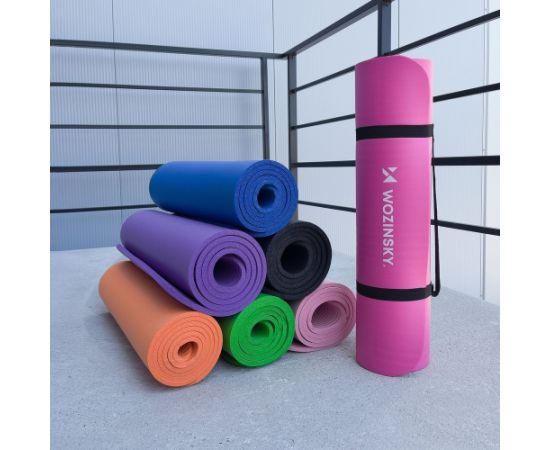 Wozinsky Возинский коврик для упражнений и йоги 181 х 63 х 1 см синий Vingrošanas un jogas rullīs