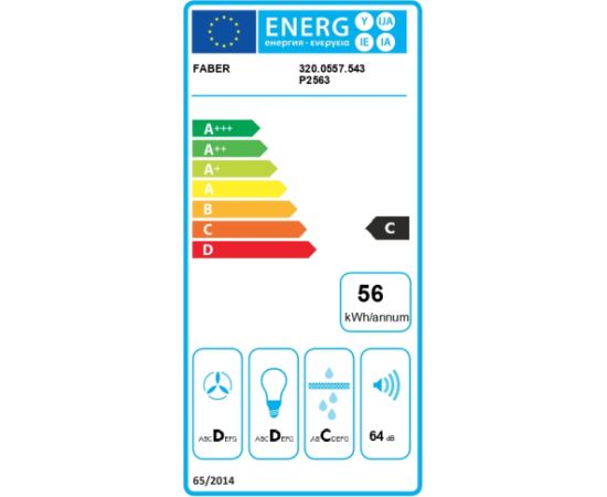 Cooker hood Faber VALUE PB BK A60 Jaunumi Sadz. tehnika