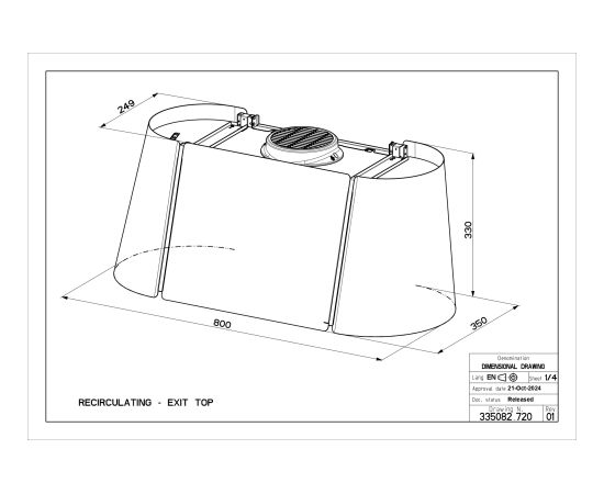 Cooker hood Faber XL BK MATT F80 Вытяжки