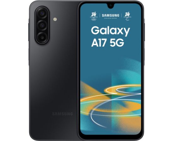 Samsung Galaxy A17 5G 17 cm (6.7") Hybrid Dual SIM Android 15 USB Type-C 4 GB 128 GB 5000 mAh Black Mobilie telefoni