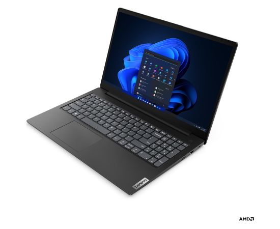 Lenovo V15 G4 AMN Ryzen 5 7520U 15.6"FHD 250nits AG 16GB LPDDR5-5500 SSD512 Radeon 610M Cam 720p 38Wh W11Po Business Black 3Y OnSite Ноутбуки