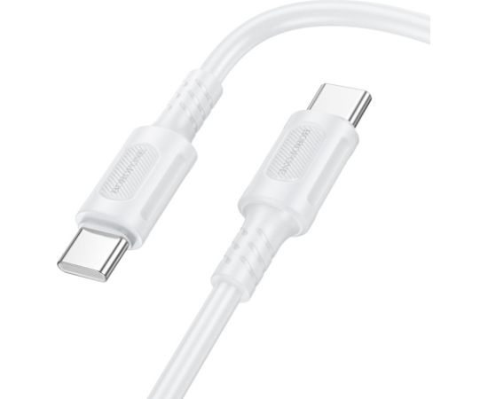 USB кабель Borofone BX111 60W USB-C to USB-C 1.0m белый Дата USB-кабели
