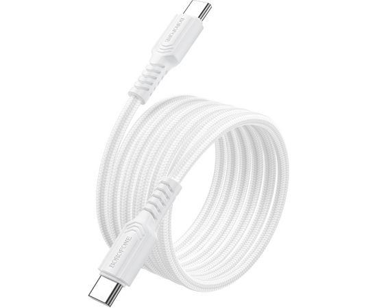 USB кабель Borofone BX116 60W USB-C to USB-C 1.0m белый Дата USB-кабели