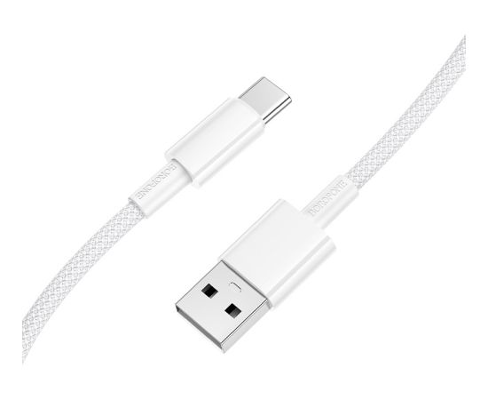 USB кабель Borofone BX117 USB-A to USB-C 1.0m белый Дата USB-кабели