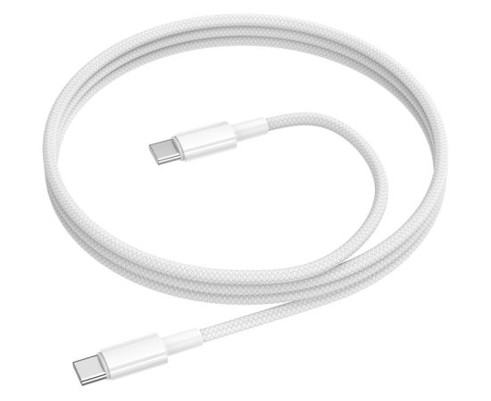 USB кабель Borofone BX117 60W USB-C to USB-C 1.0m белый Дата USB-кабели