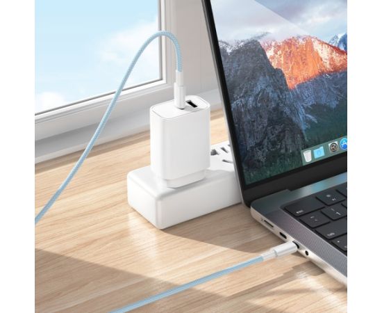 USB кабель Borofone BX117 60W USB-C to USB-C 1.0m белый Дата USB-кабели
